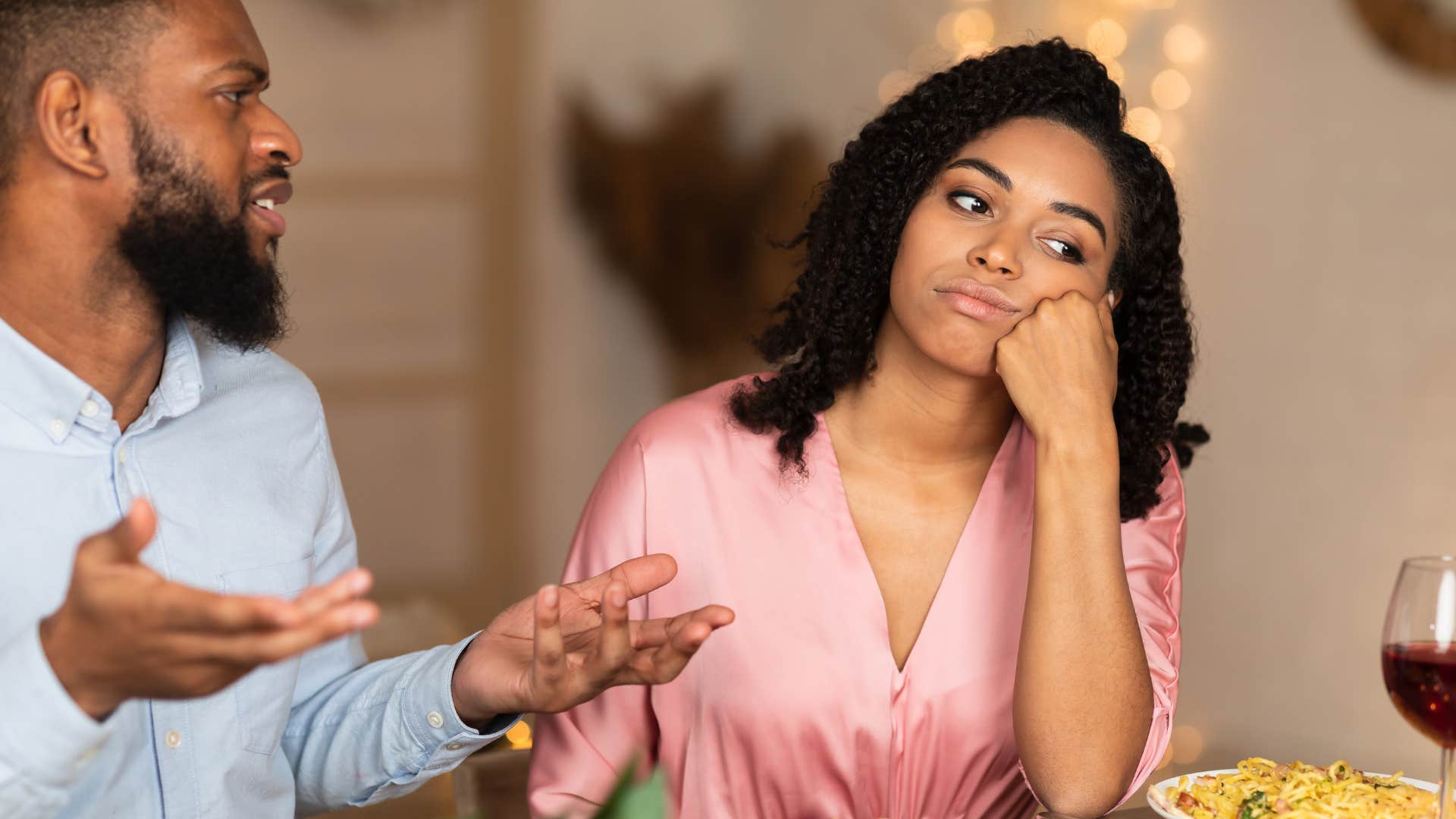 Man doesn't come across as genuinely interested woman wants to walk away