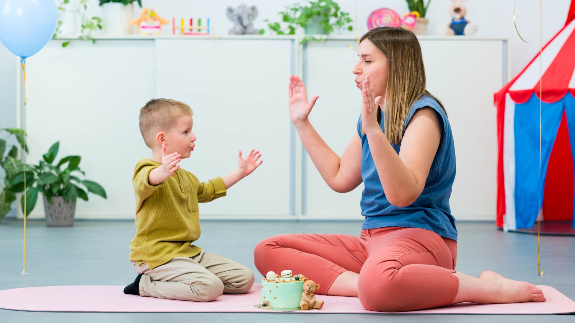 child with running wild imagination as reminder what really matters