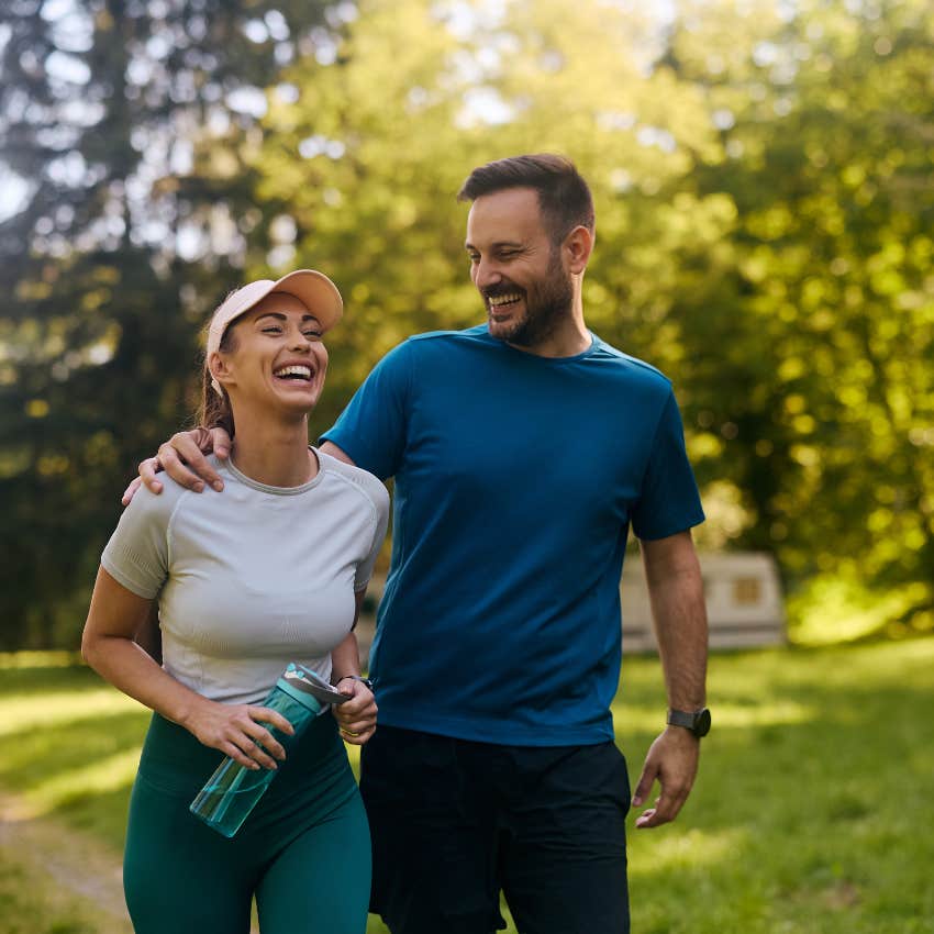 woman driving man wild by sweating