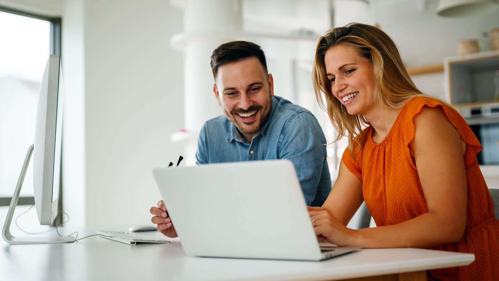 couple using their social media for professional use only