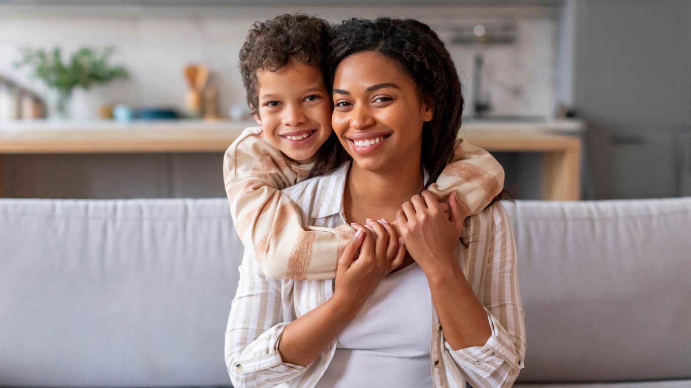 Woman Annoyed Her Cousin Calls Herself A Single Mom When Her Child's Father Is Involved single mom with her son