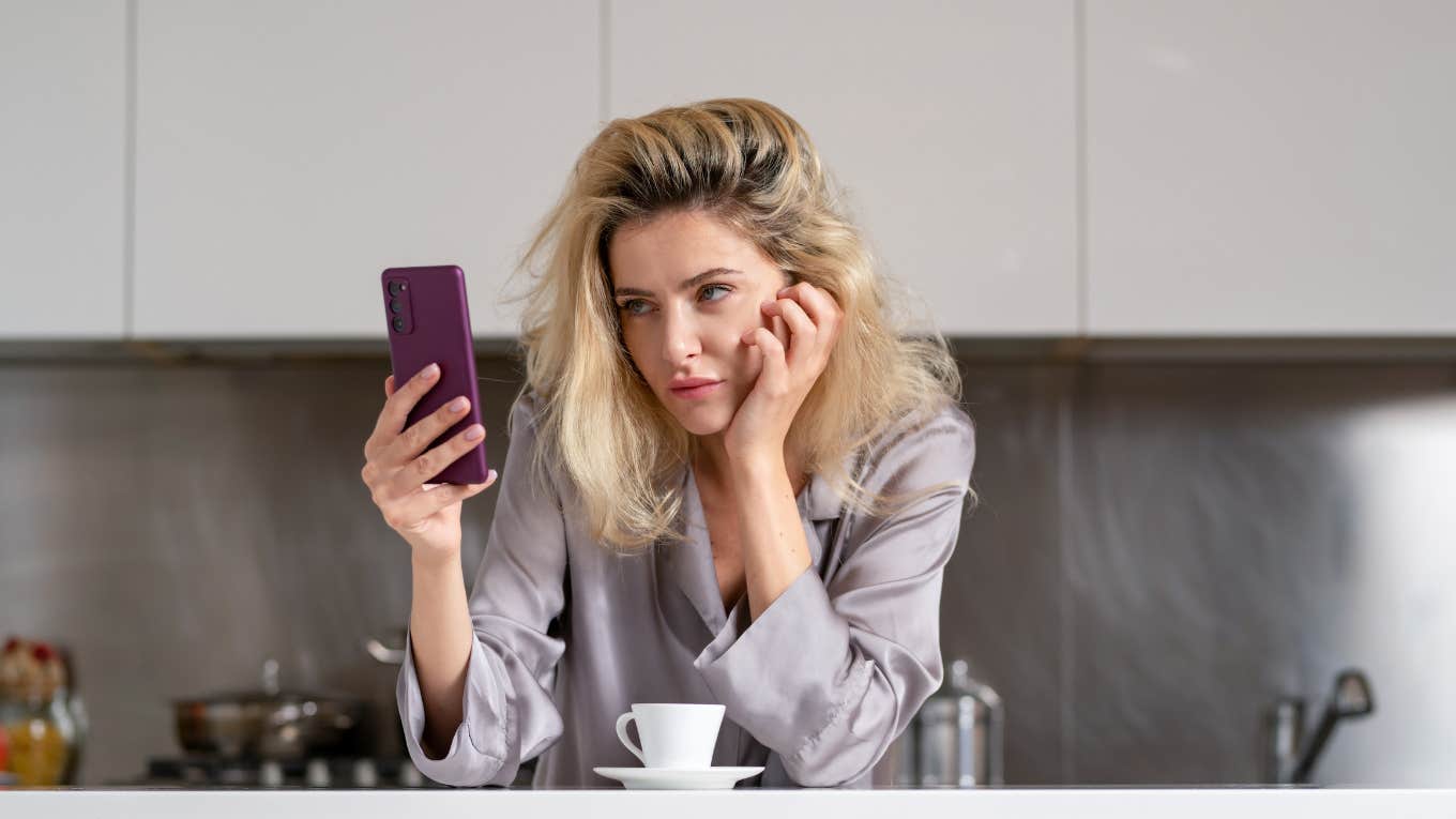 Woman Claims Birth Rates Are Low Because Women Don't Wear Lingerie To Bed Woman in pajamas annoyed that woman said birthrates are low because women don't wear lingerie