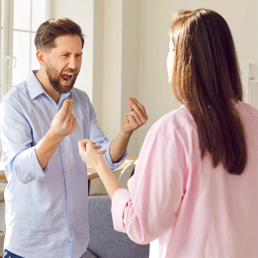 woman letting go of man she loves because he's a liar