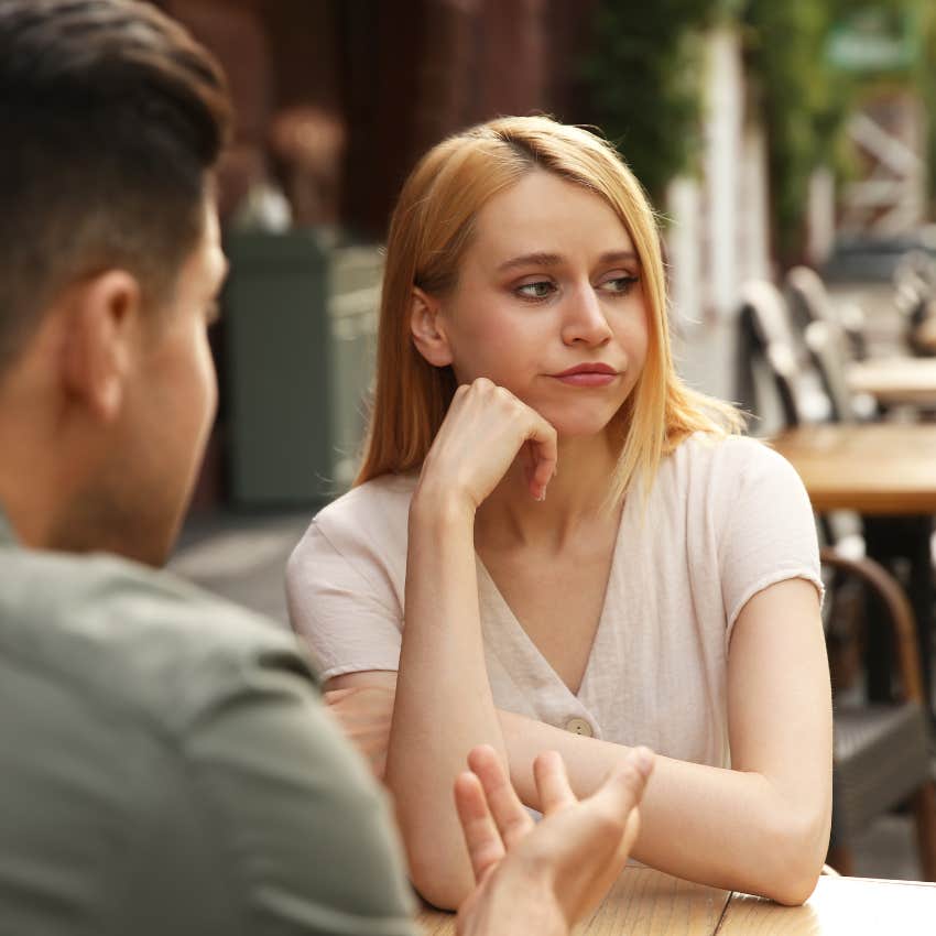 woman learning nature of man and his fragile masculinity