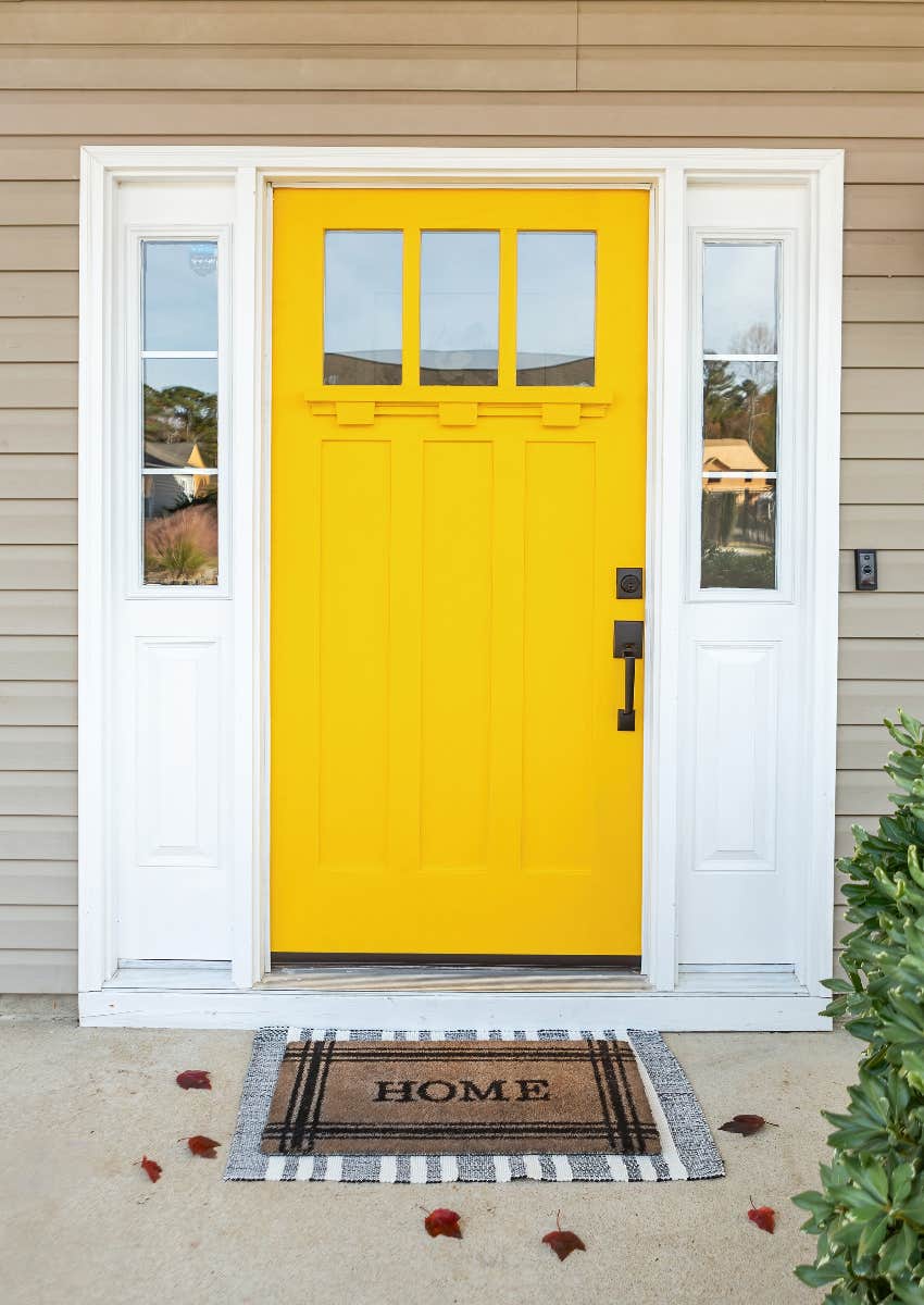 what yellow front door color says about personality