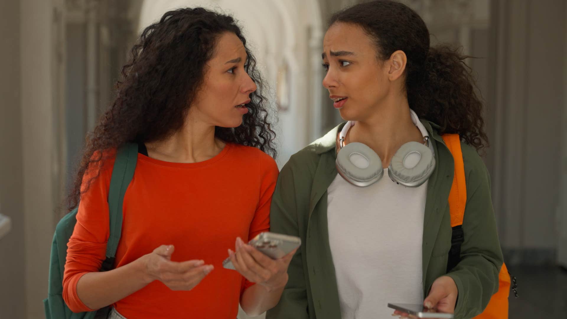 disrespectful friend being sarcastic during conversation