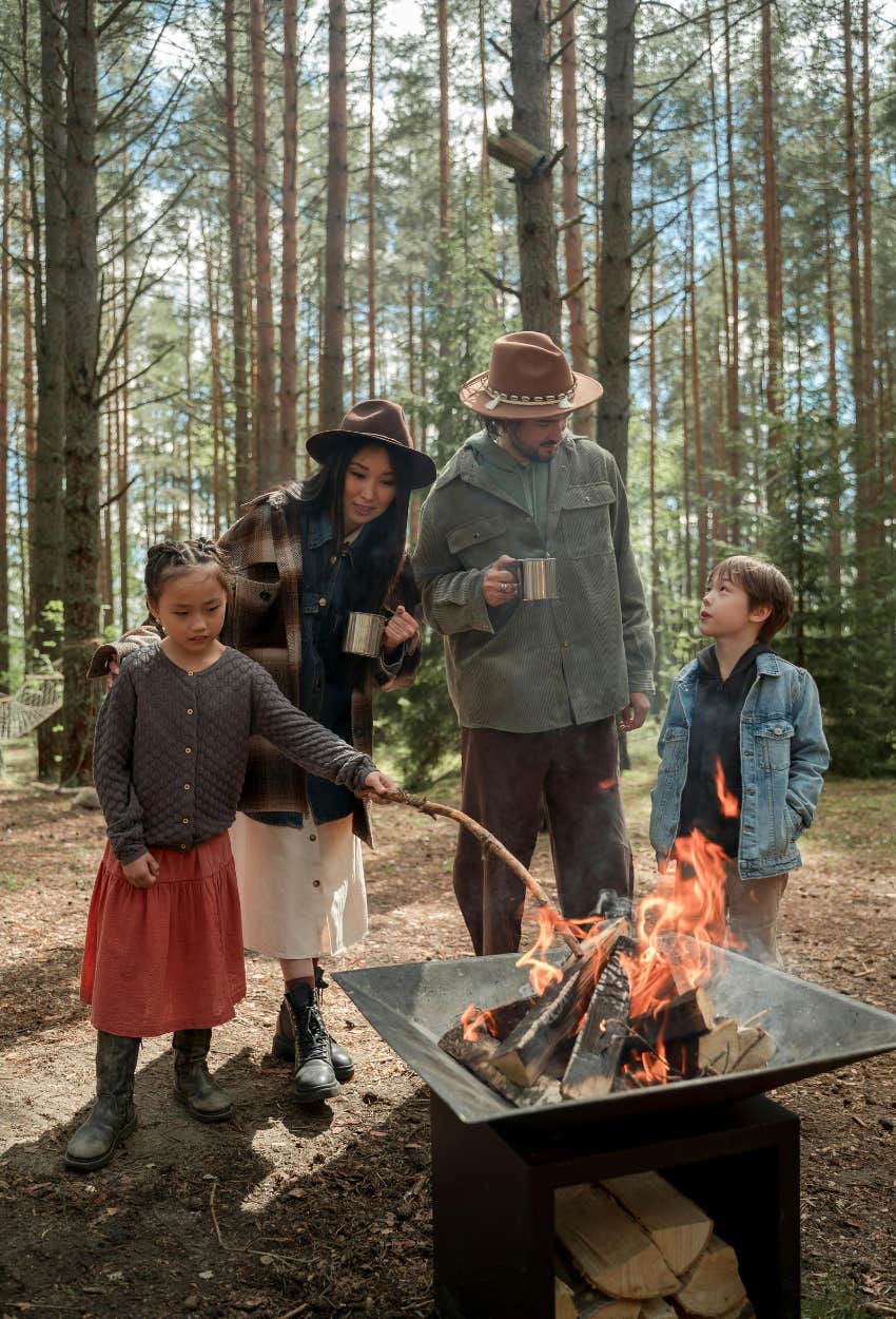 kids on family camping trip will have advantages as adults