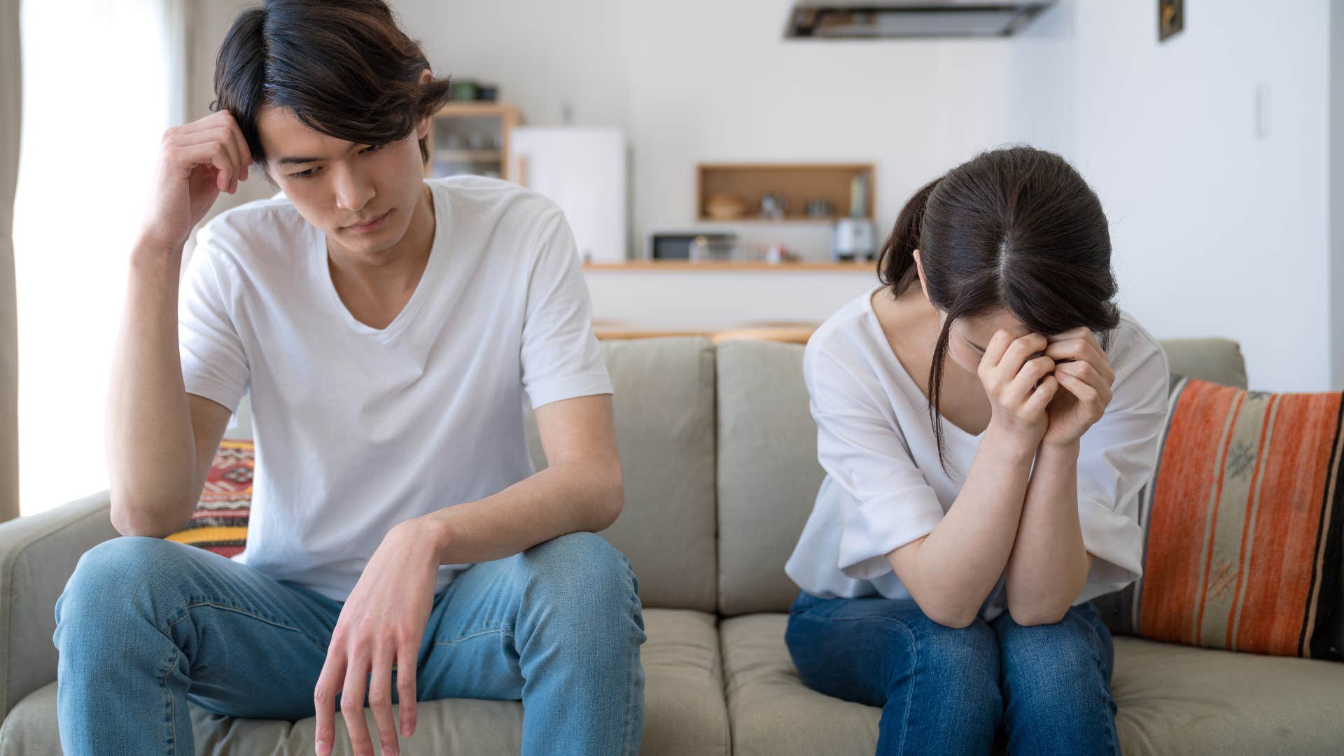 couple who believe divorce myth that if you're unhappy, you will get divorced