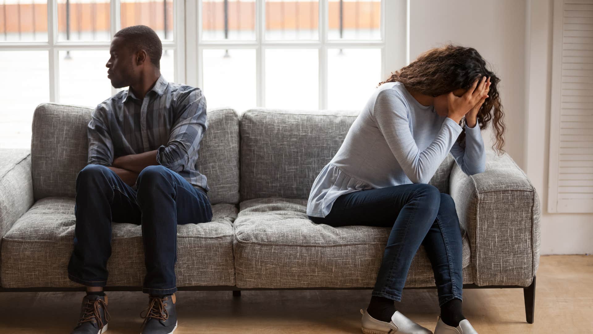 couple who believe divorce myth that living together before marriage lowers chances of divorce