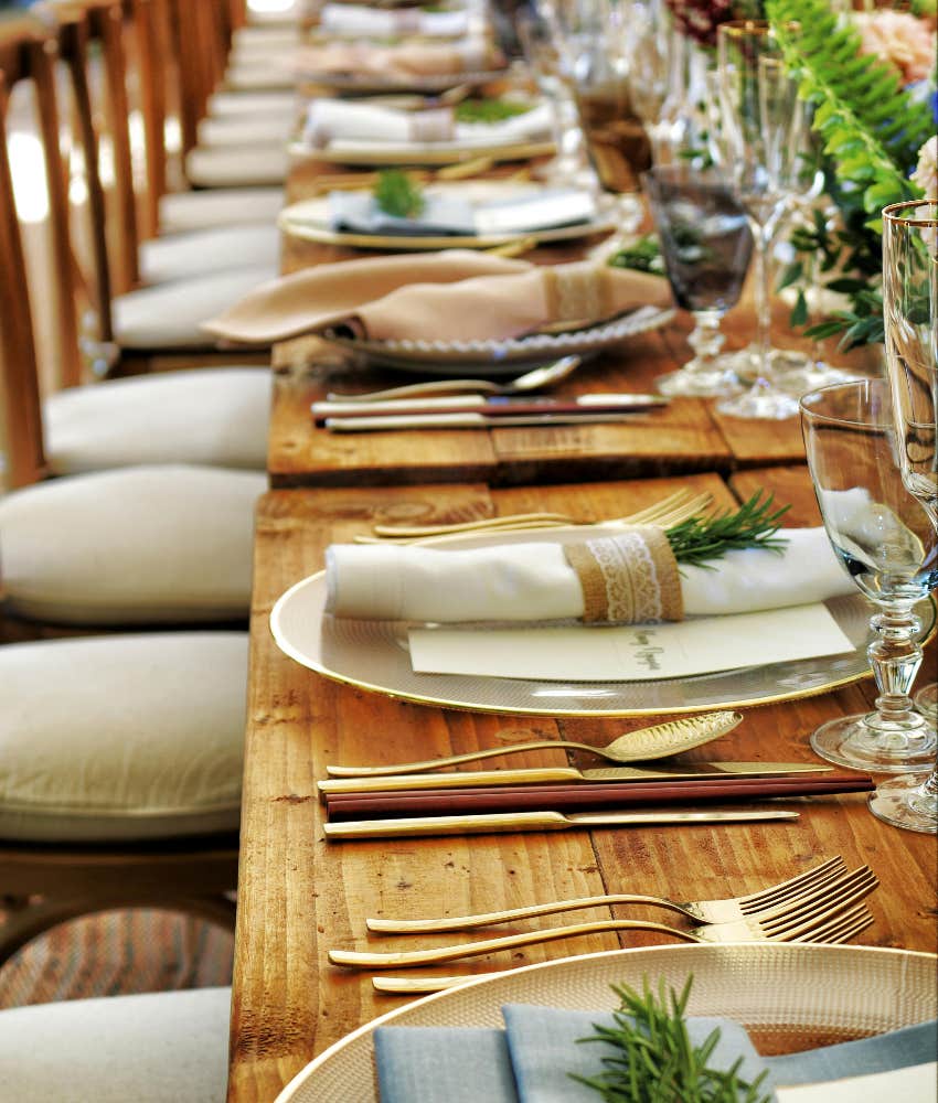seating at wedding reception