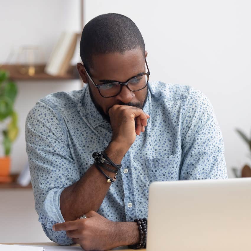 man who has already quit his job with detachment