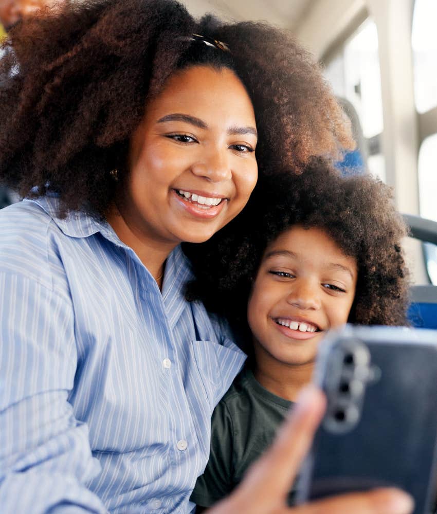 Mother creates happy kid by following through