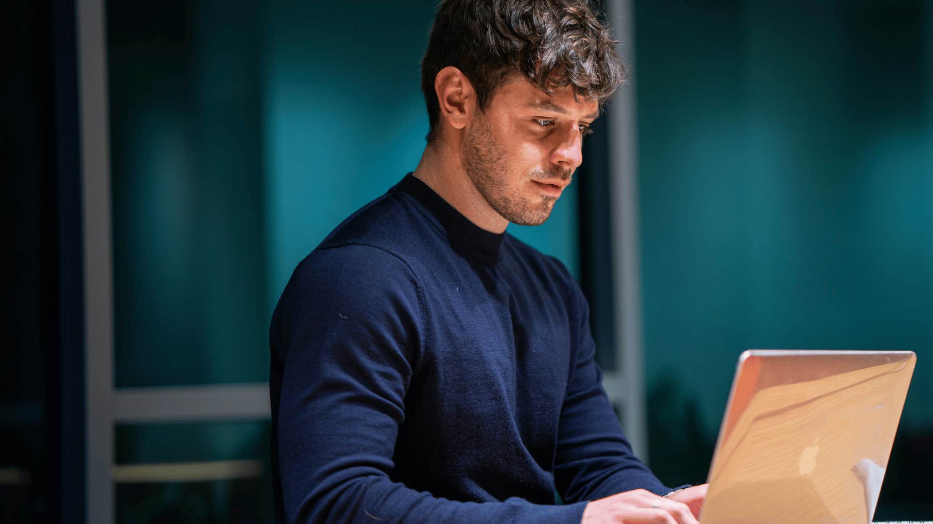 manipulative man working late by playing the business man