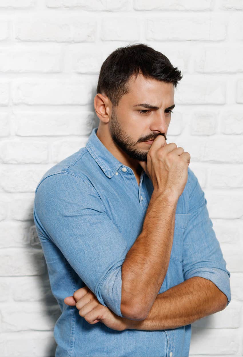 Man with FOPO trying to make a decision
