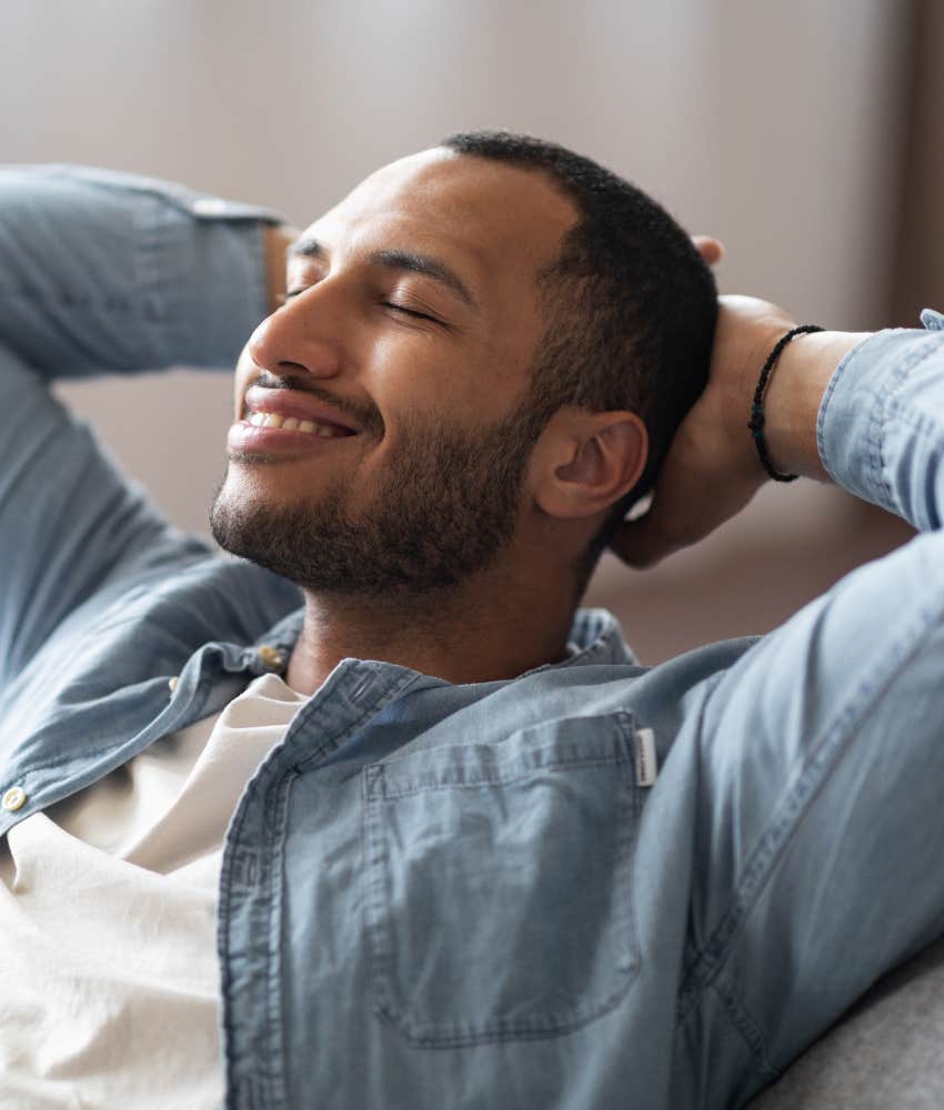 Man manages anxiety not drinking alcohol