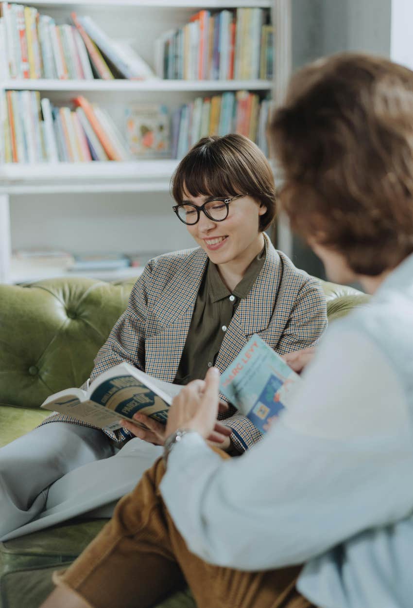 woman joined book club to increase social connection and live long, happy life