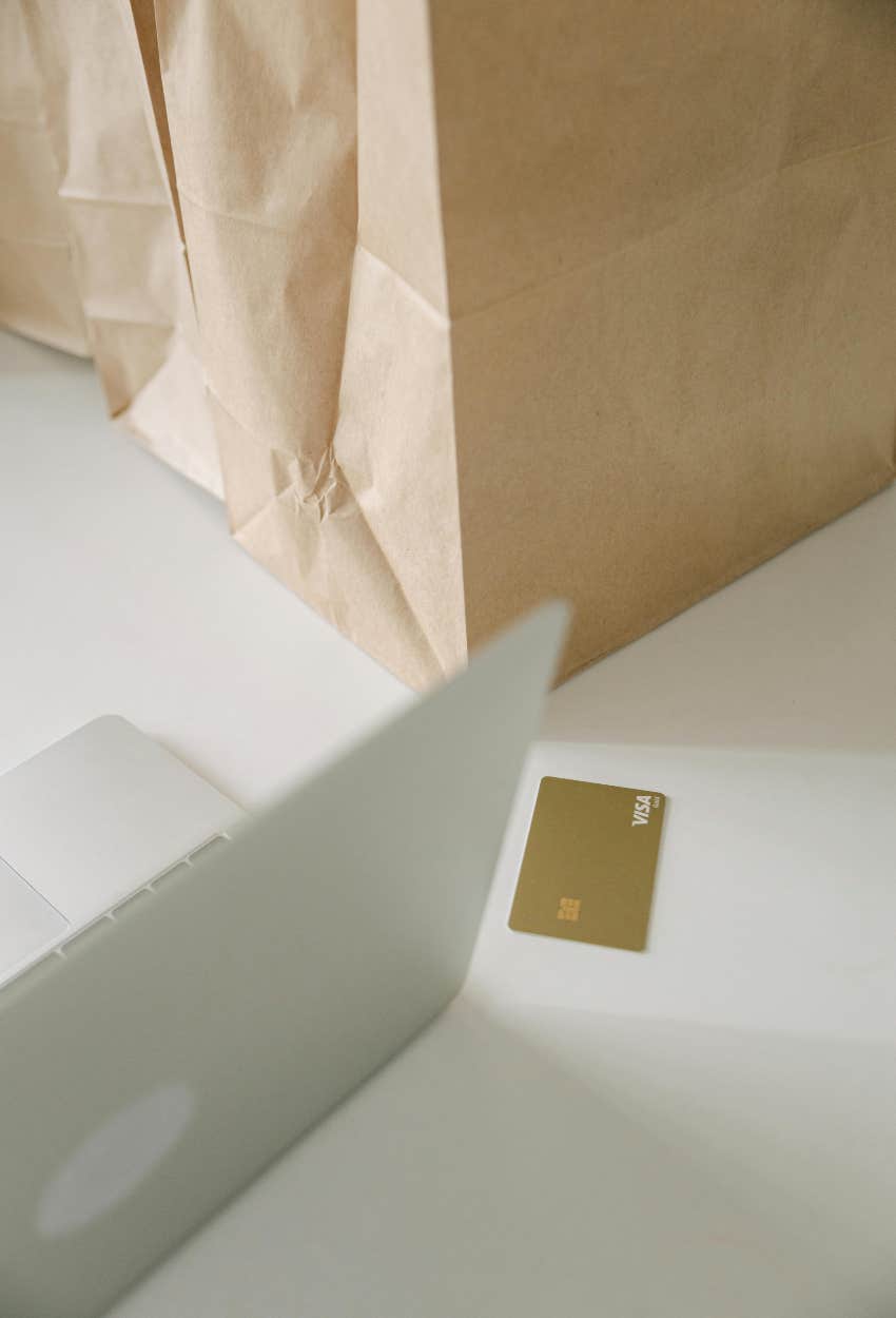 paying with a credit card