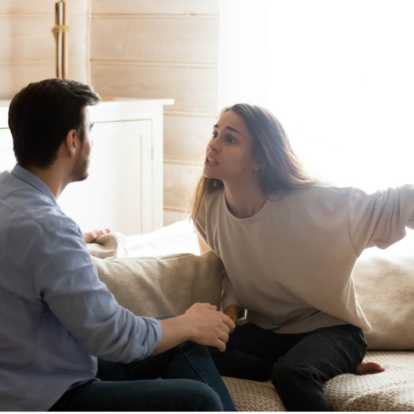 woman reacting as a predictor of relationship success