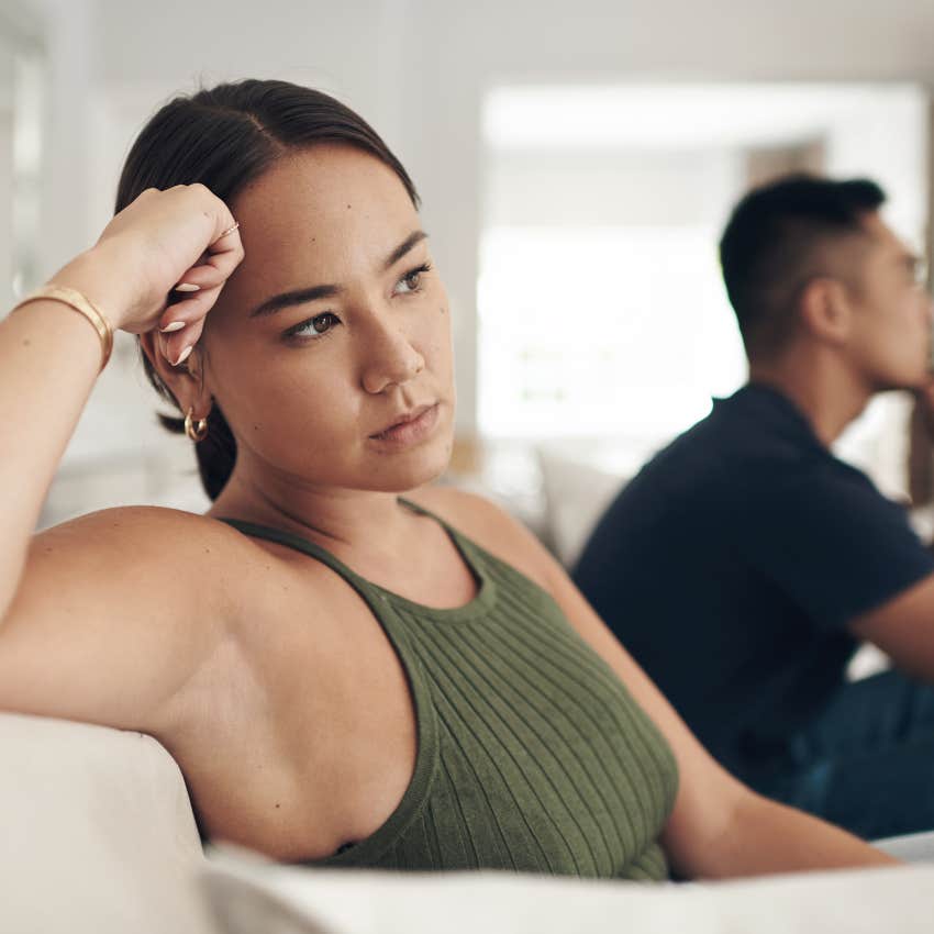 woman with needy vibe