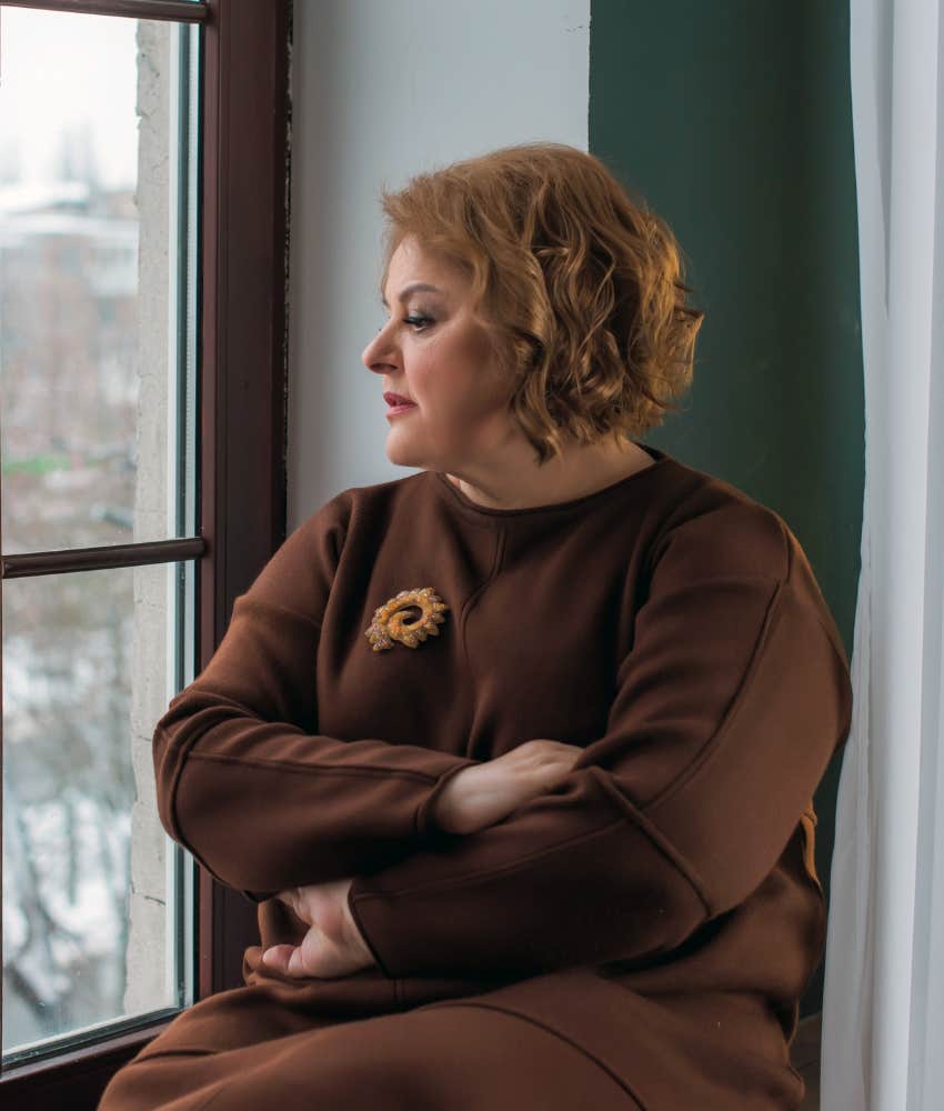 Sad woman lost best friend