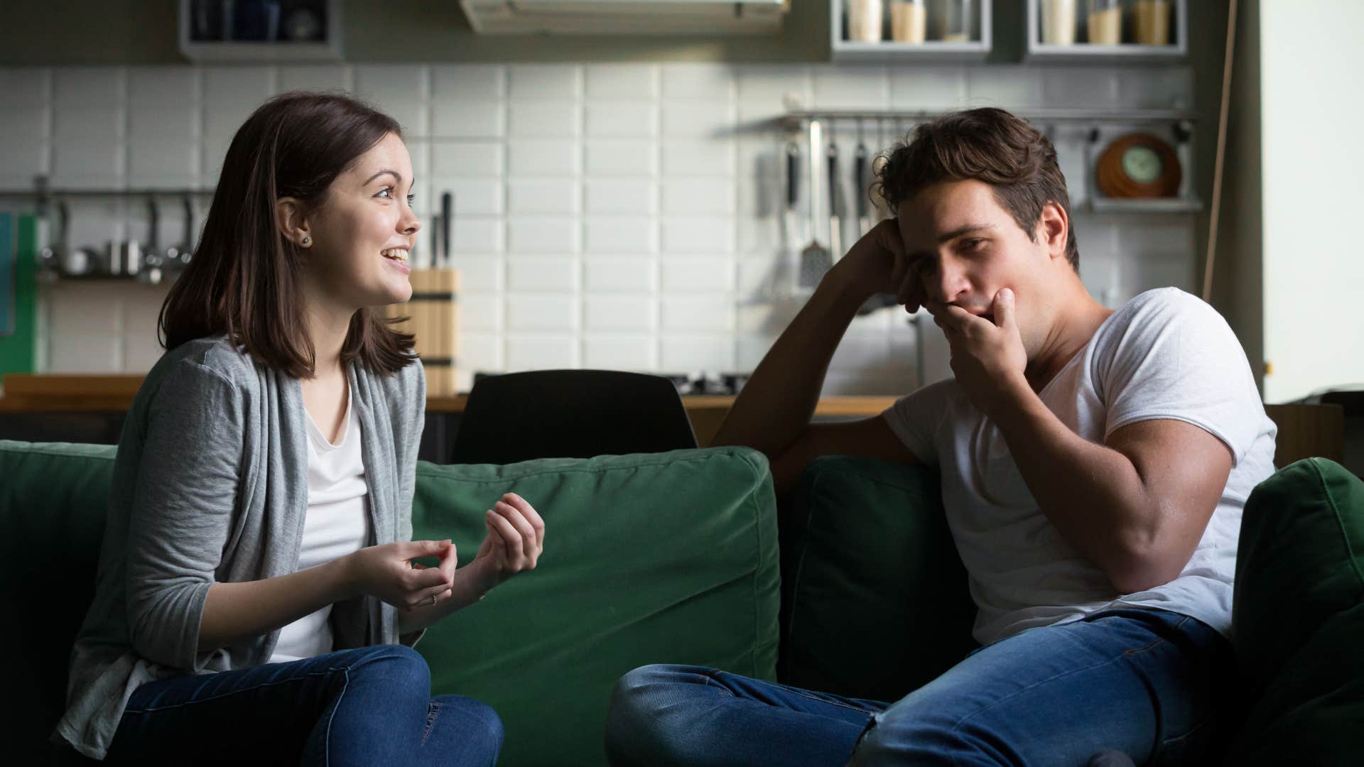 Man doesn't hear woman's complaint