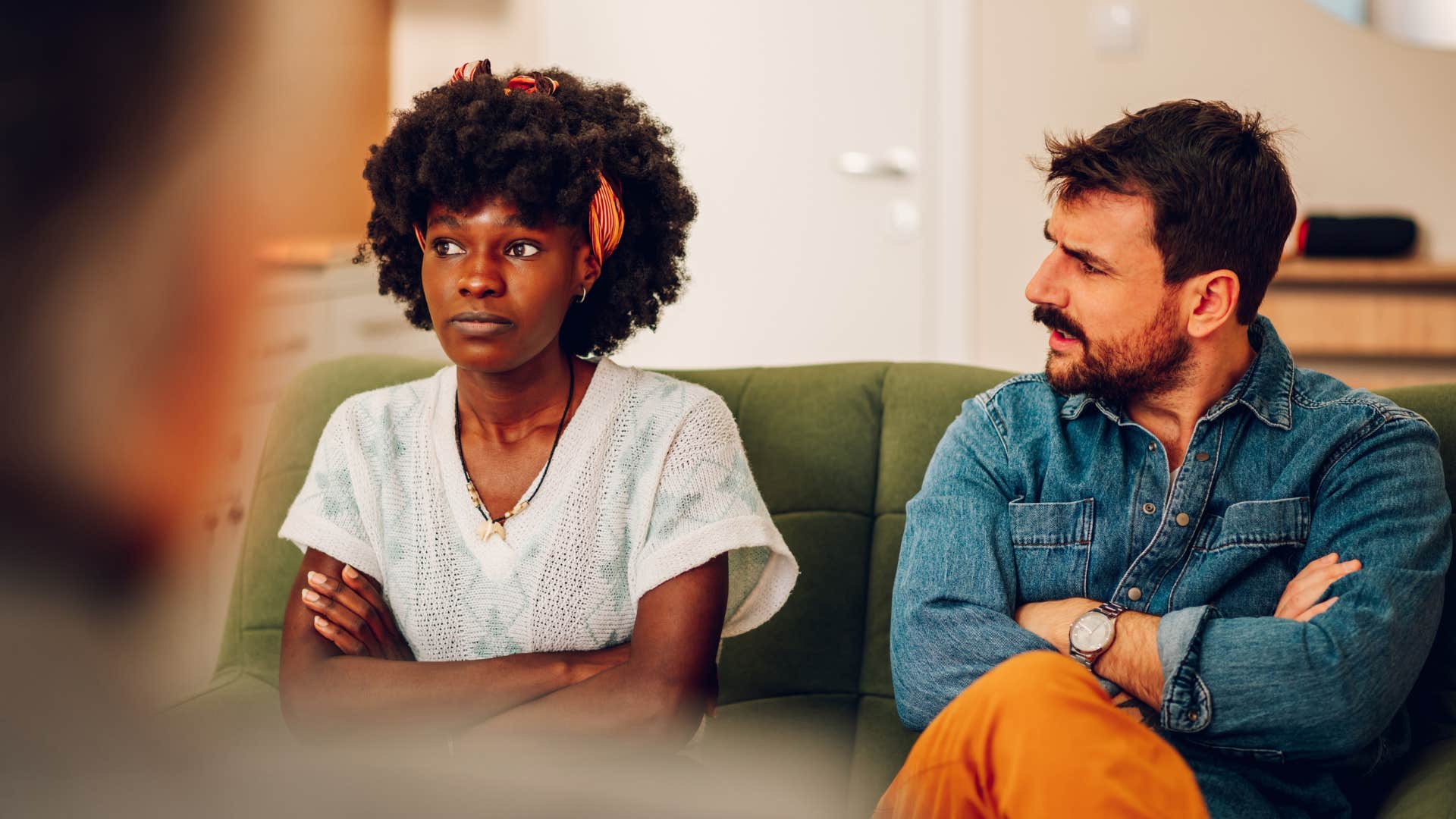 Man is not interested in woman's complaint