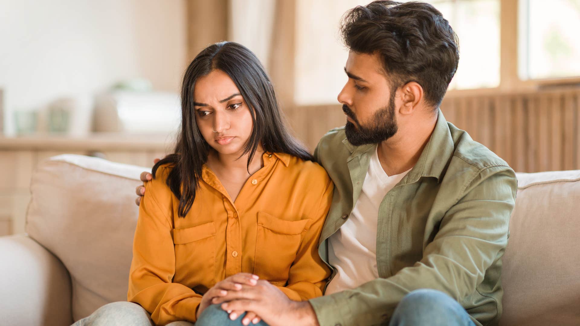 sad wife noticing a lack of appreciation from her husband