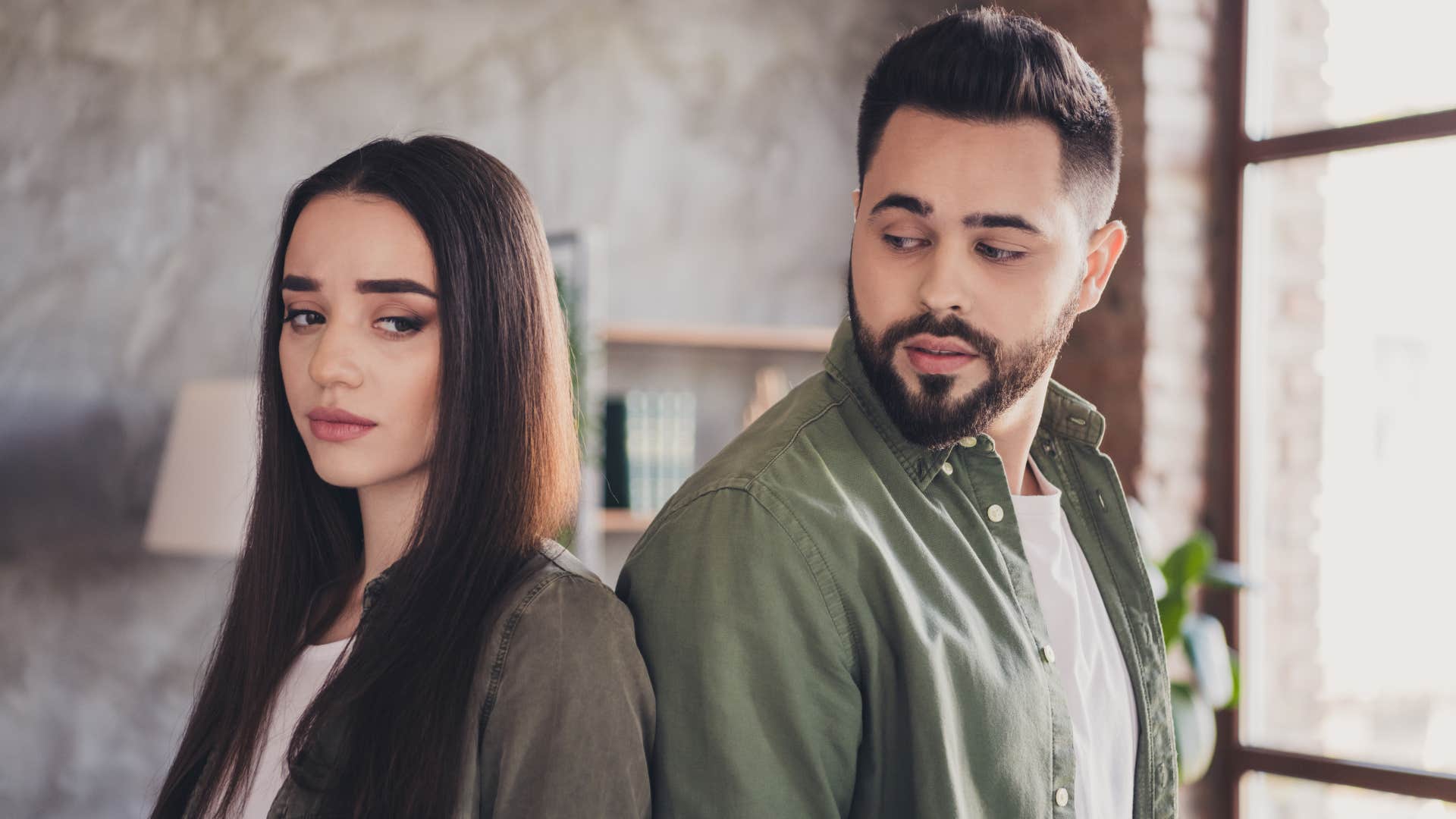 wife disappointed at her husband for not following through on promises
