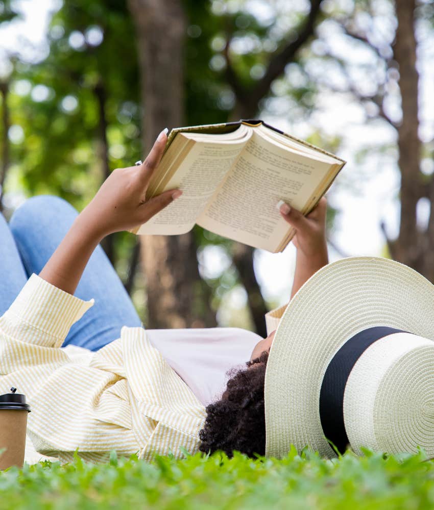 Mindful person takes downtime