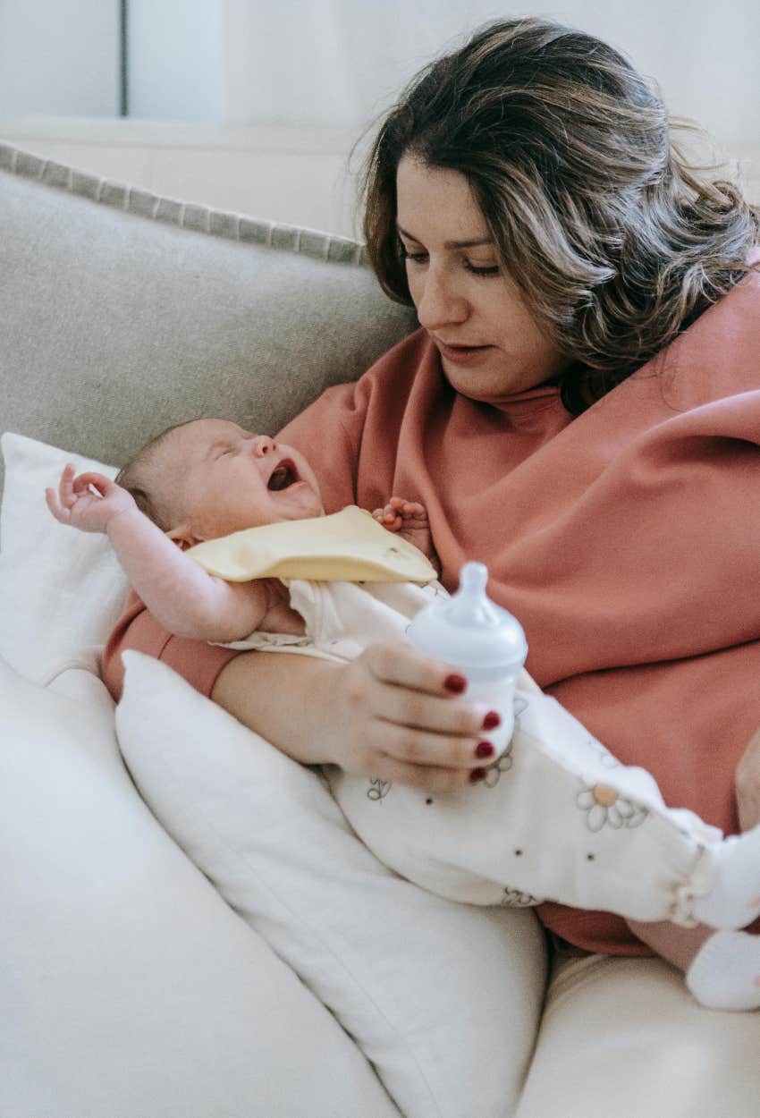 Mom makes rules to meet her new baby