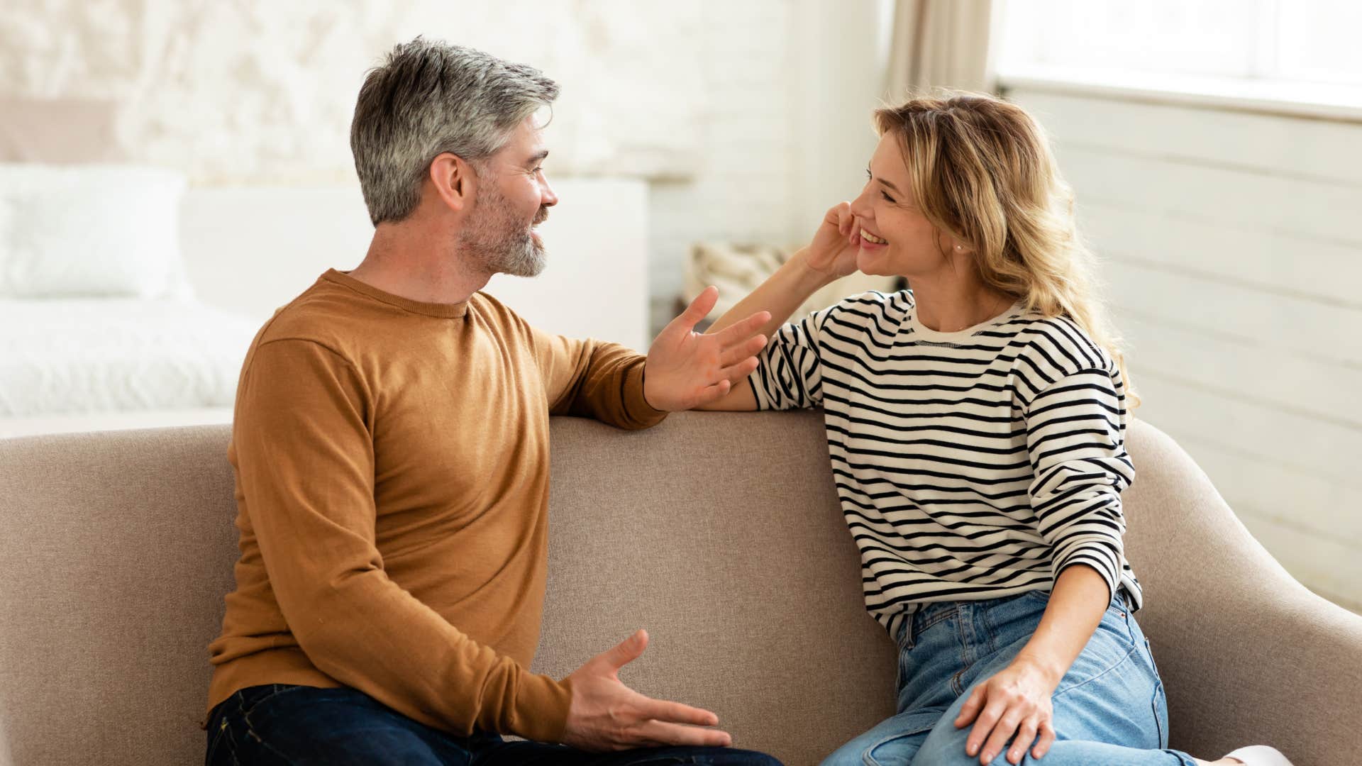 man addressing and resolving issues with partner