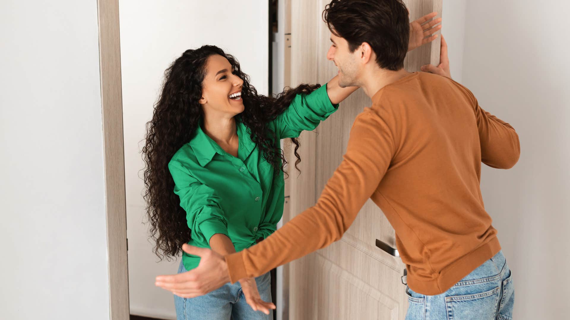 man with the old-fashioned habit of making sure she gets home safe