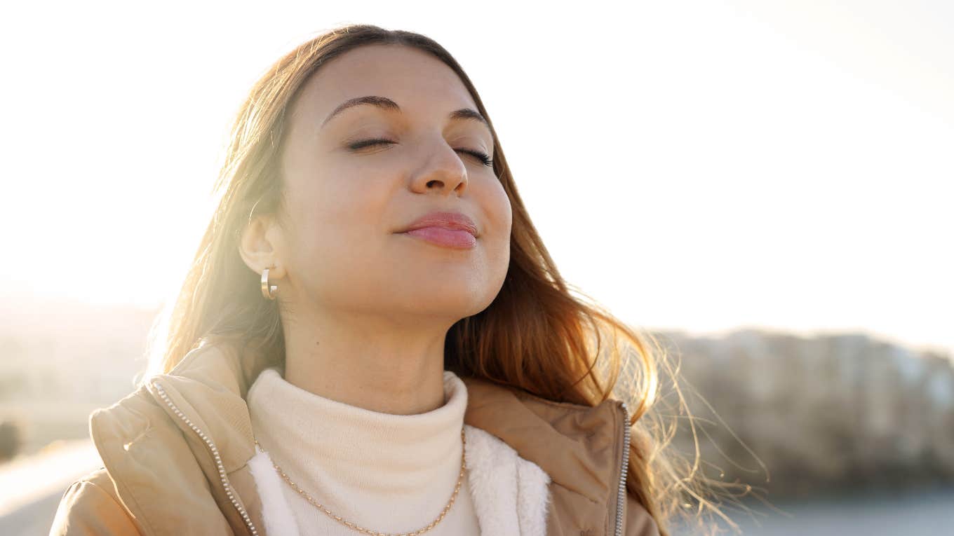 One Emotion Is The Most Powerful Driving Force In Our Lives woman filled with hope