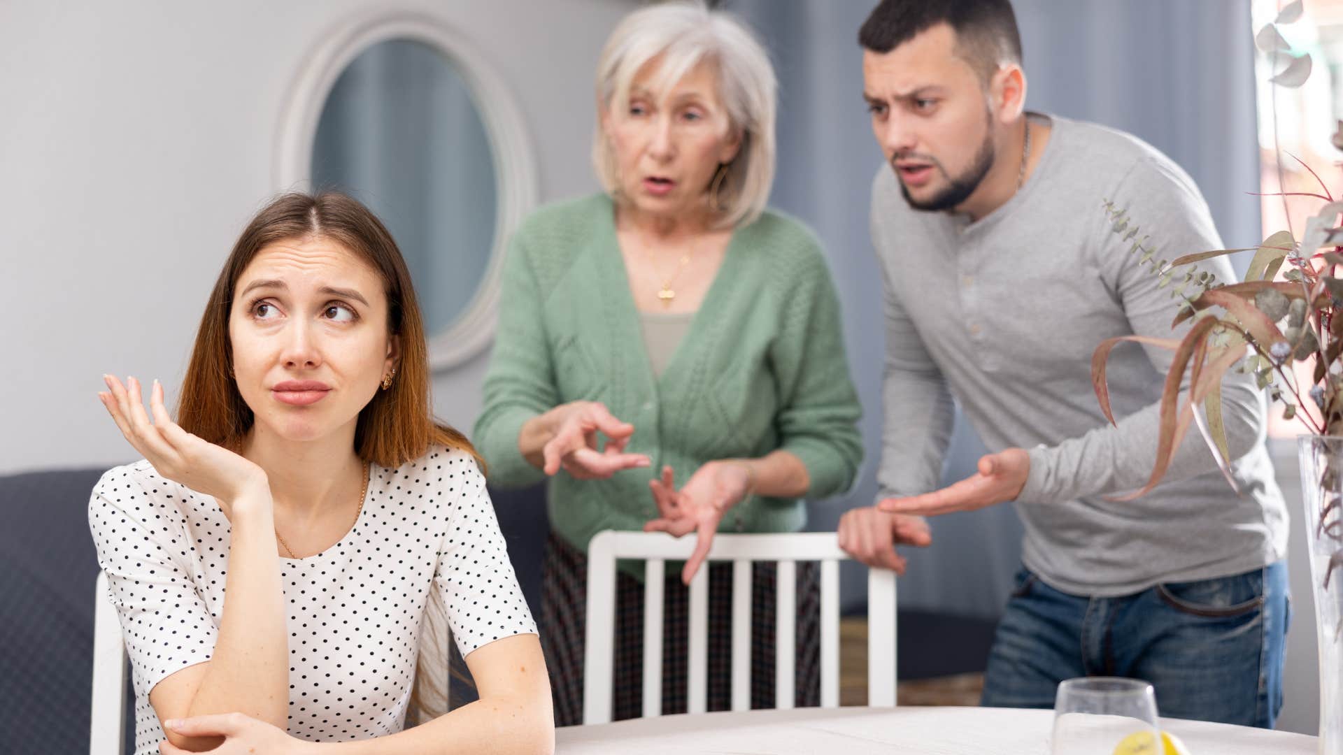 woman seeing the painful truth that her family lives in denial