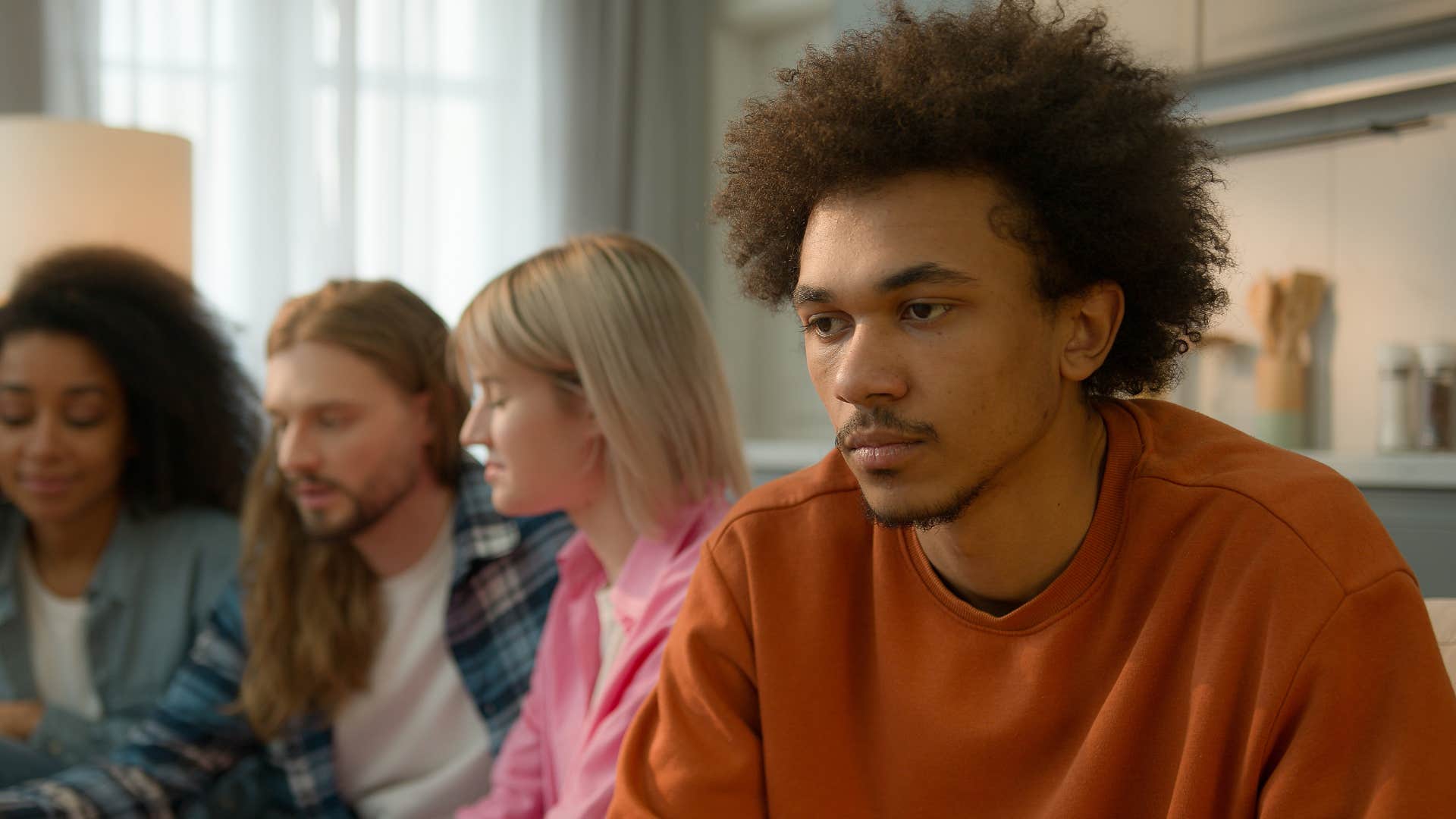man who feels lonely around the wrong people
