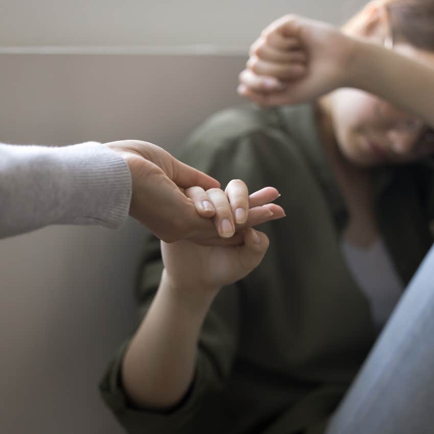 parent making the hard decision to let child stand alone