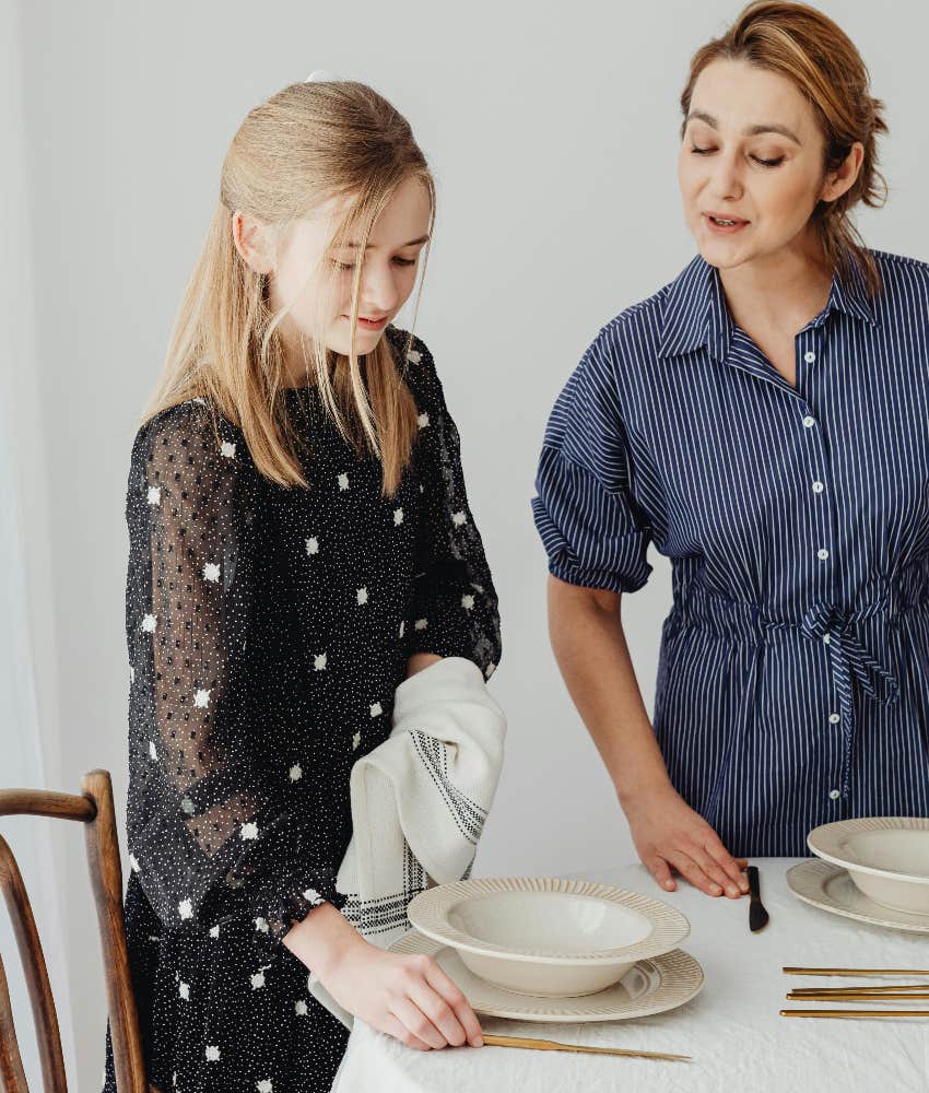 mom sharing what's hard for her about being vulnerable with her daughter