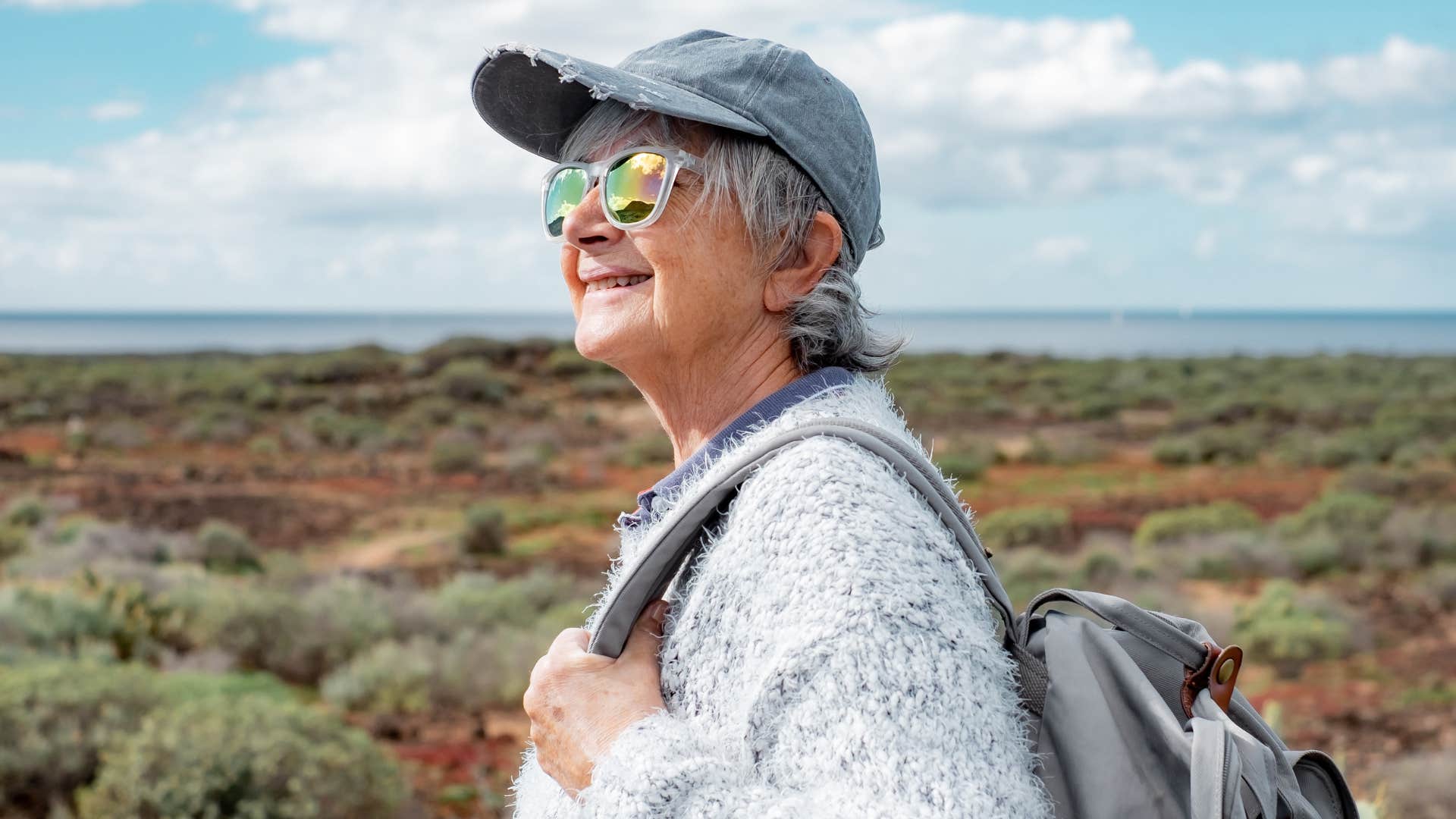 Older person lost patience with fixing things