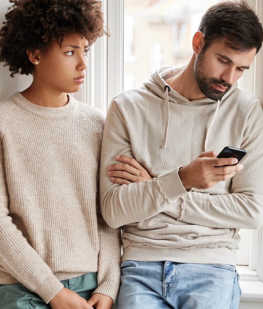 Low self esteem couple lets jealousy sabotage