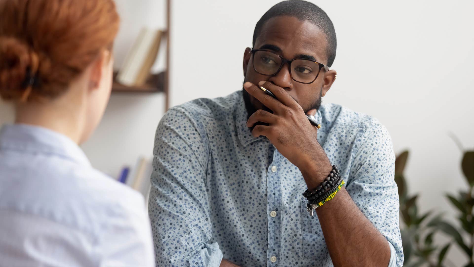 man telling colleague I expect people to treat me with respect