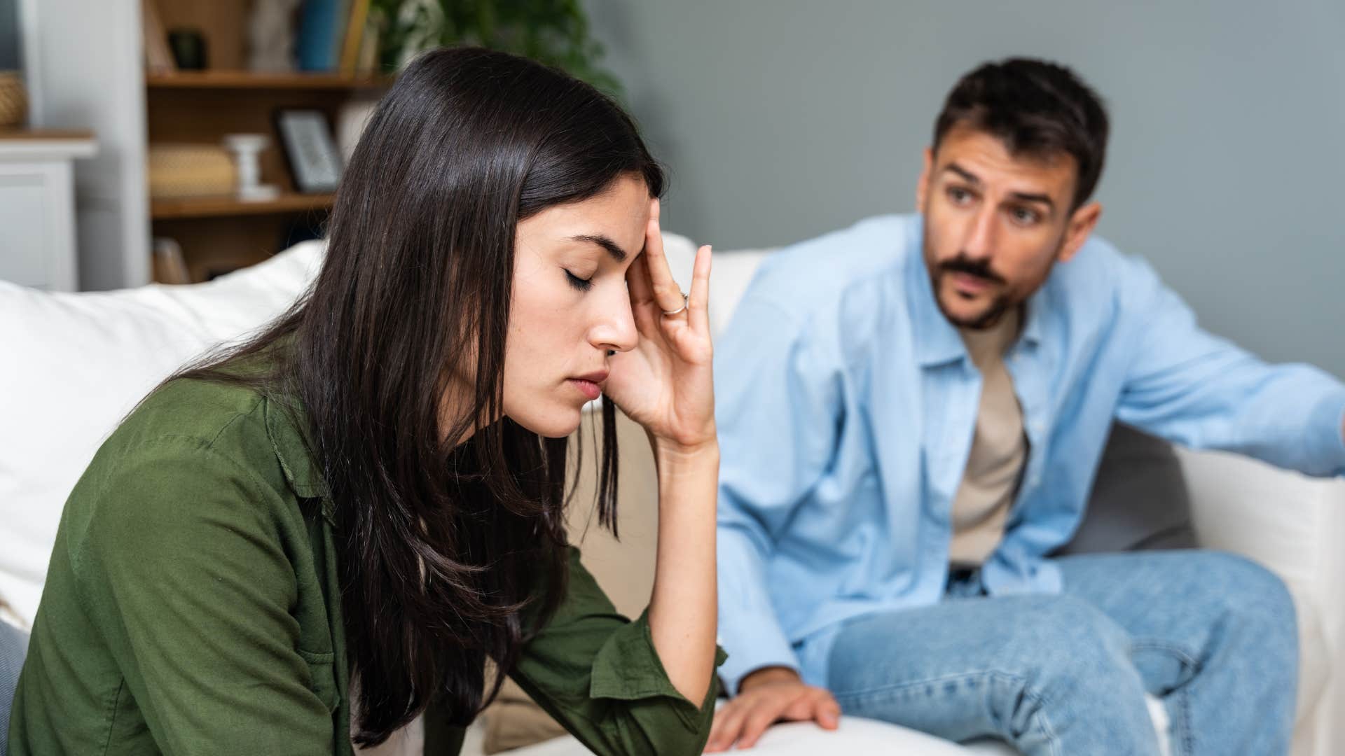 a man tells his wife that he would have never done what she did to him