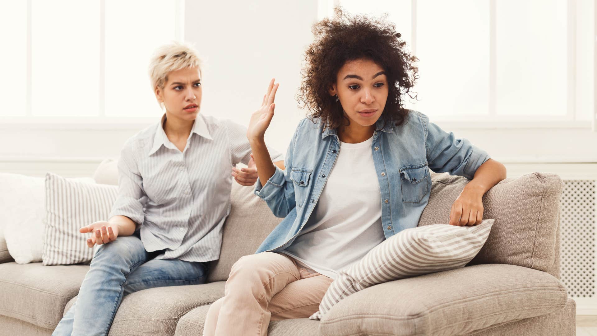 Woman judges other people
