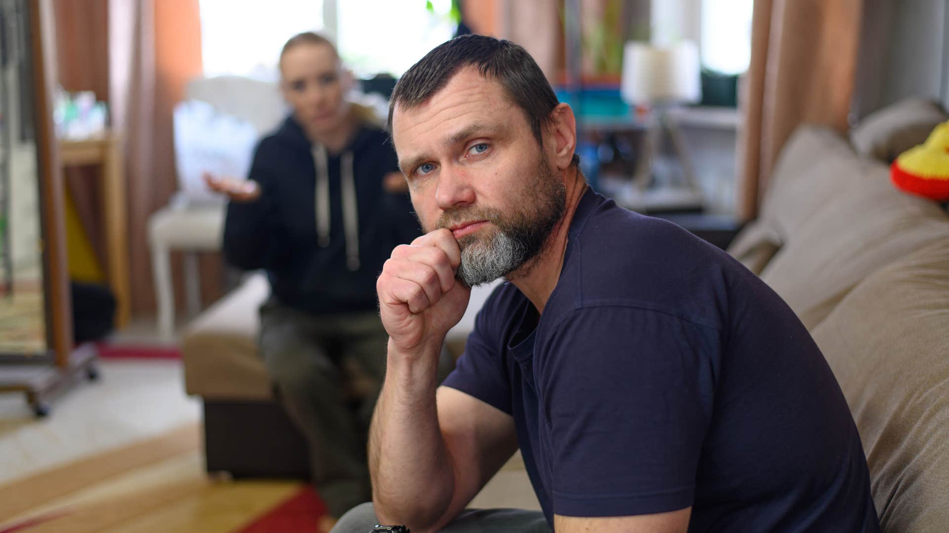 Man judges small talk
