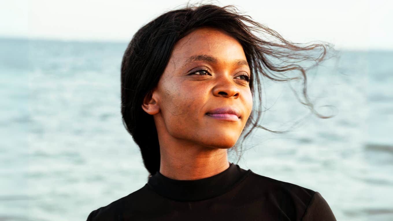 Woman transforming her life without ditching her job. 