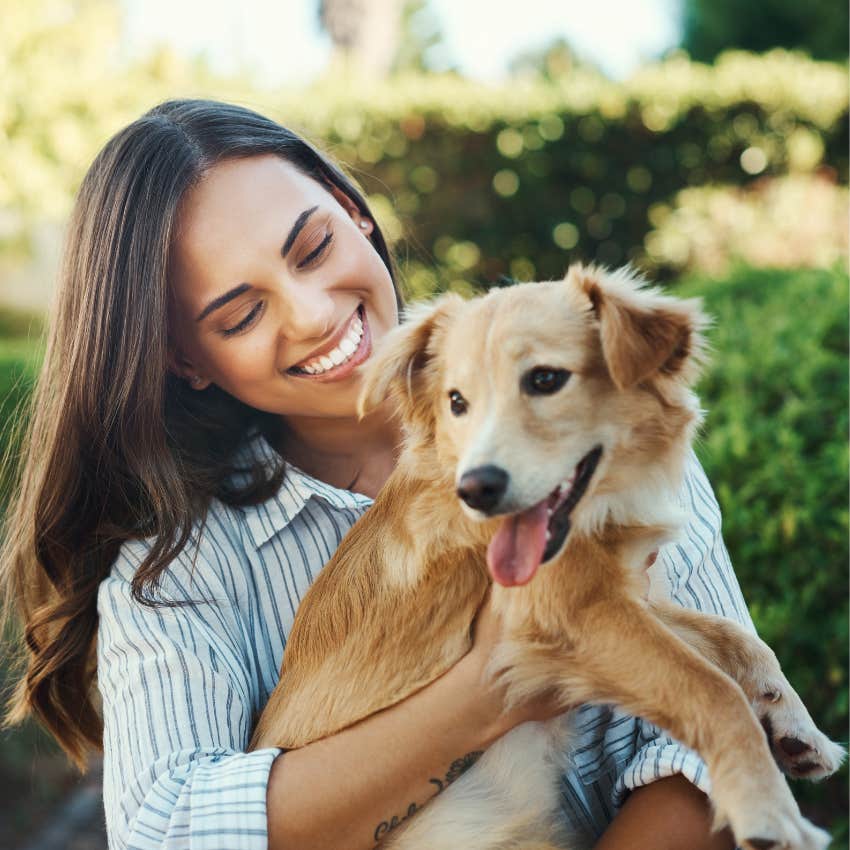 woman who is obsessed with her pet