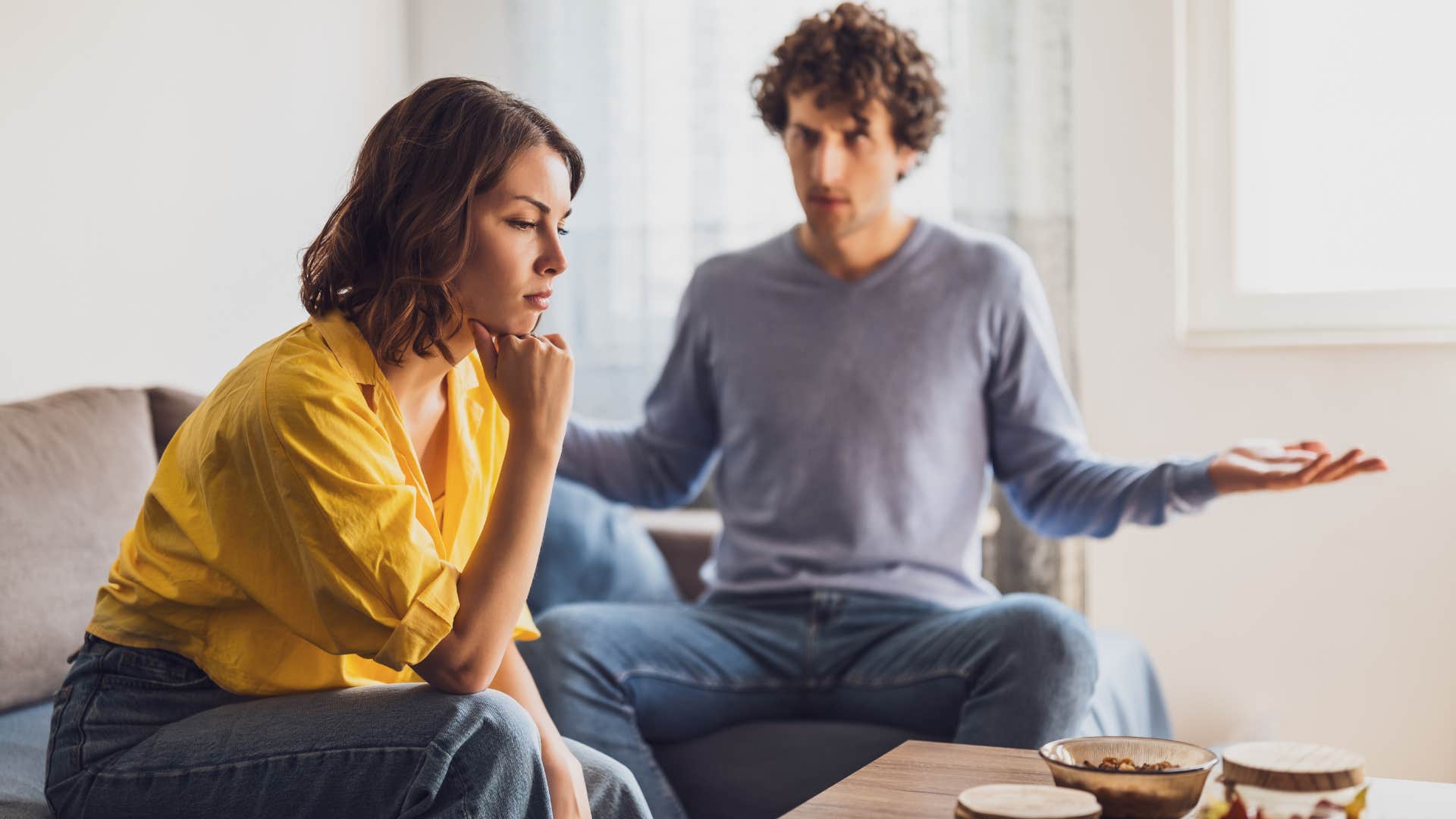 a wife tells her husband will not understand what she is going through