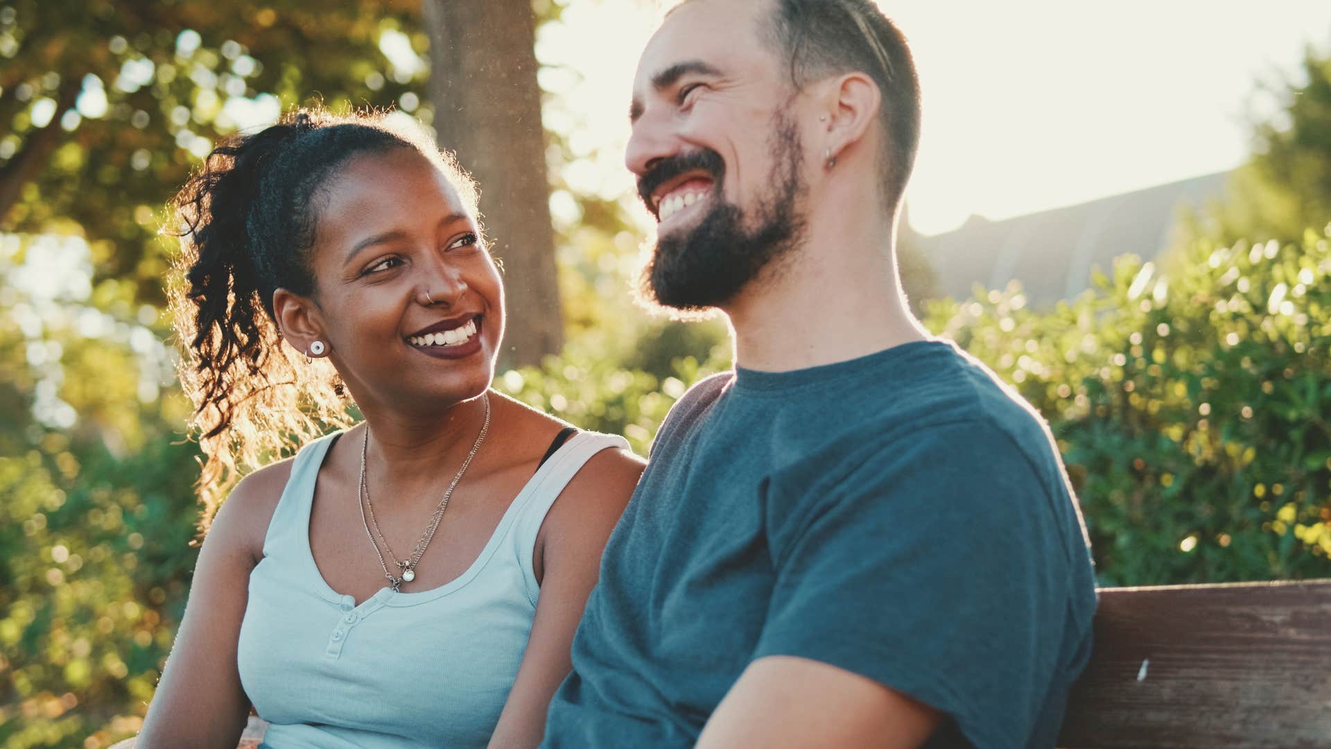 Gentle affection makes woman swoon