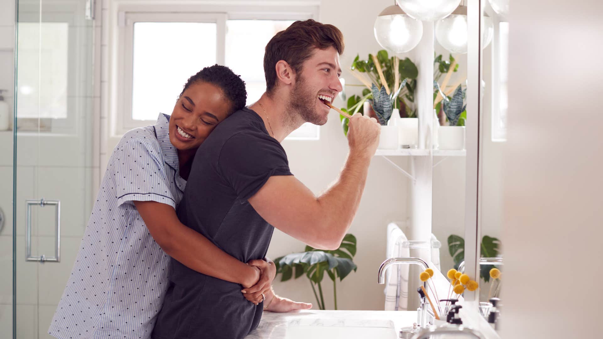a woman feels safe seeing her man in the morning