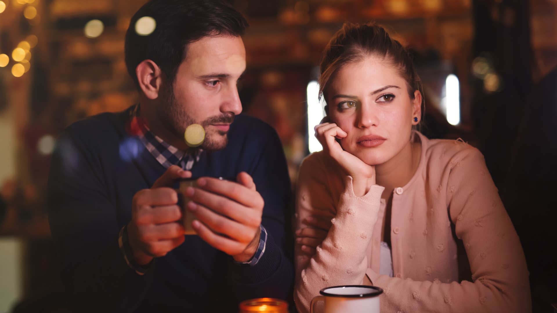 annoyed woman who doesn't want to evenly split the bill