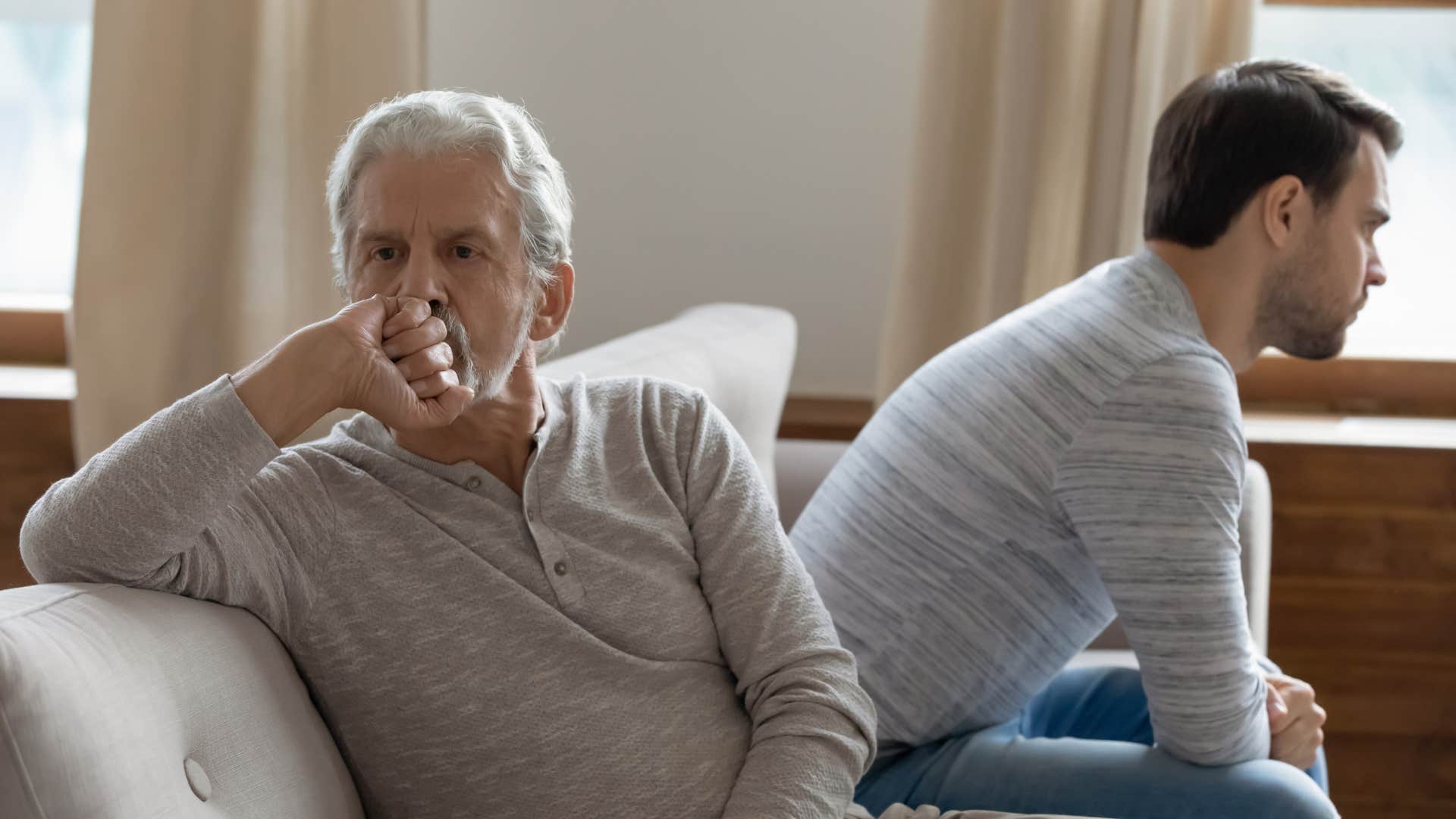 man who is deciding to walk away from parent because of abuse